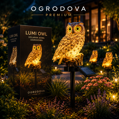 LumiOwl™ — Solarna Sowa Ogrodowa