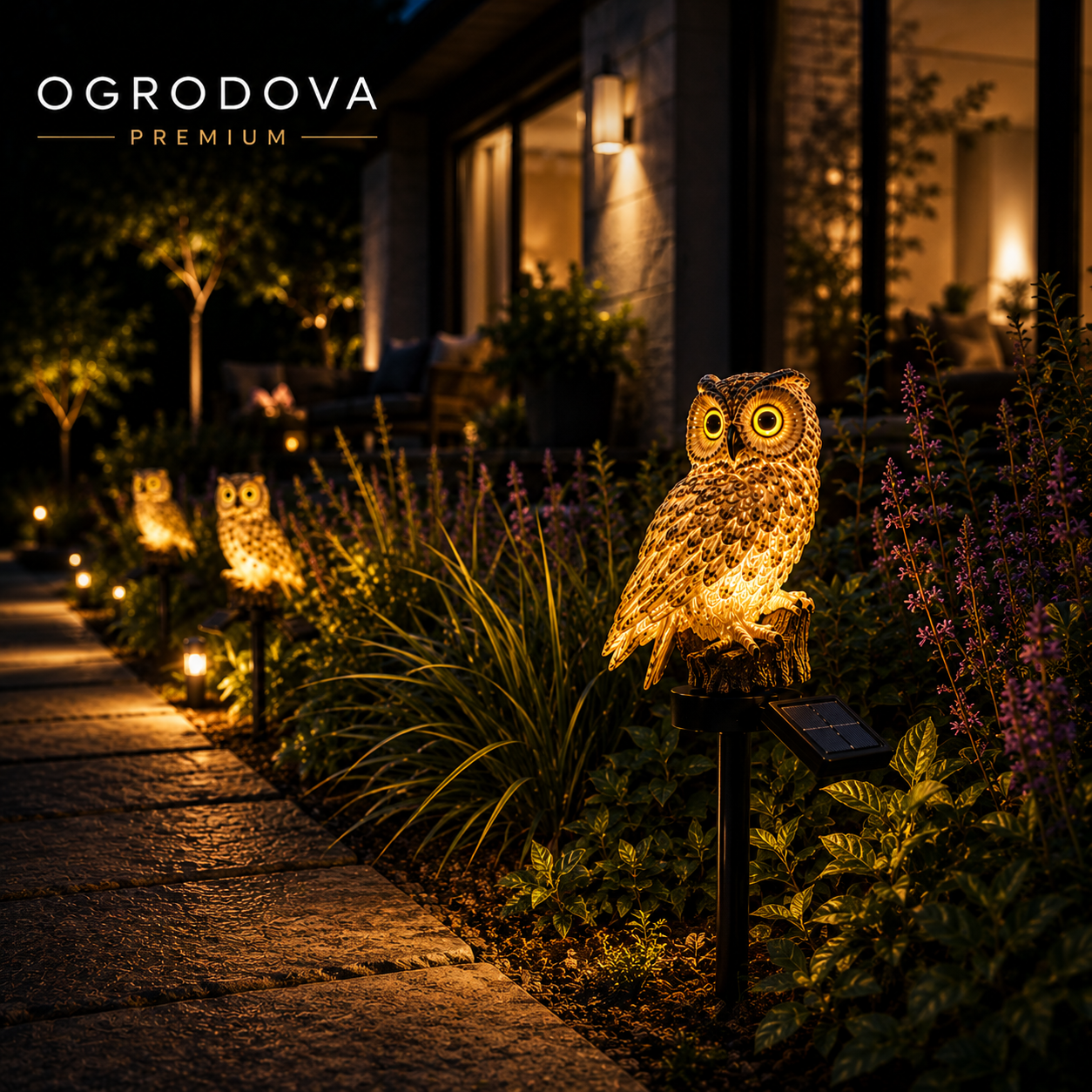 LumiOwl™ — Solarna Sowa Ogrodowa
