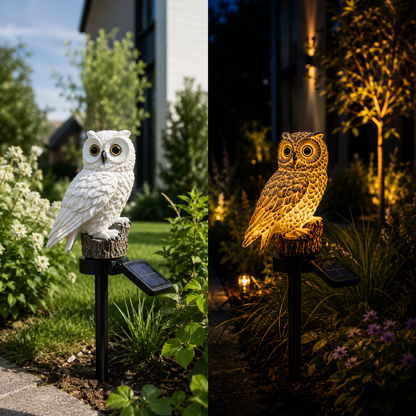 LumiOwl™ — Solarna Sowa Ogrodowa
