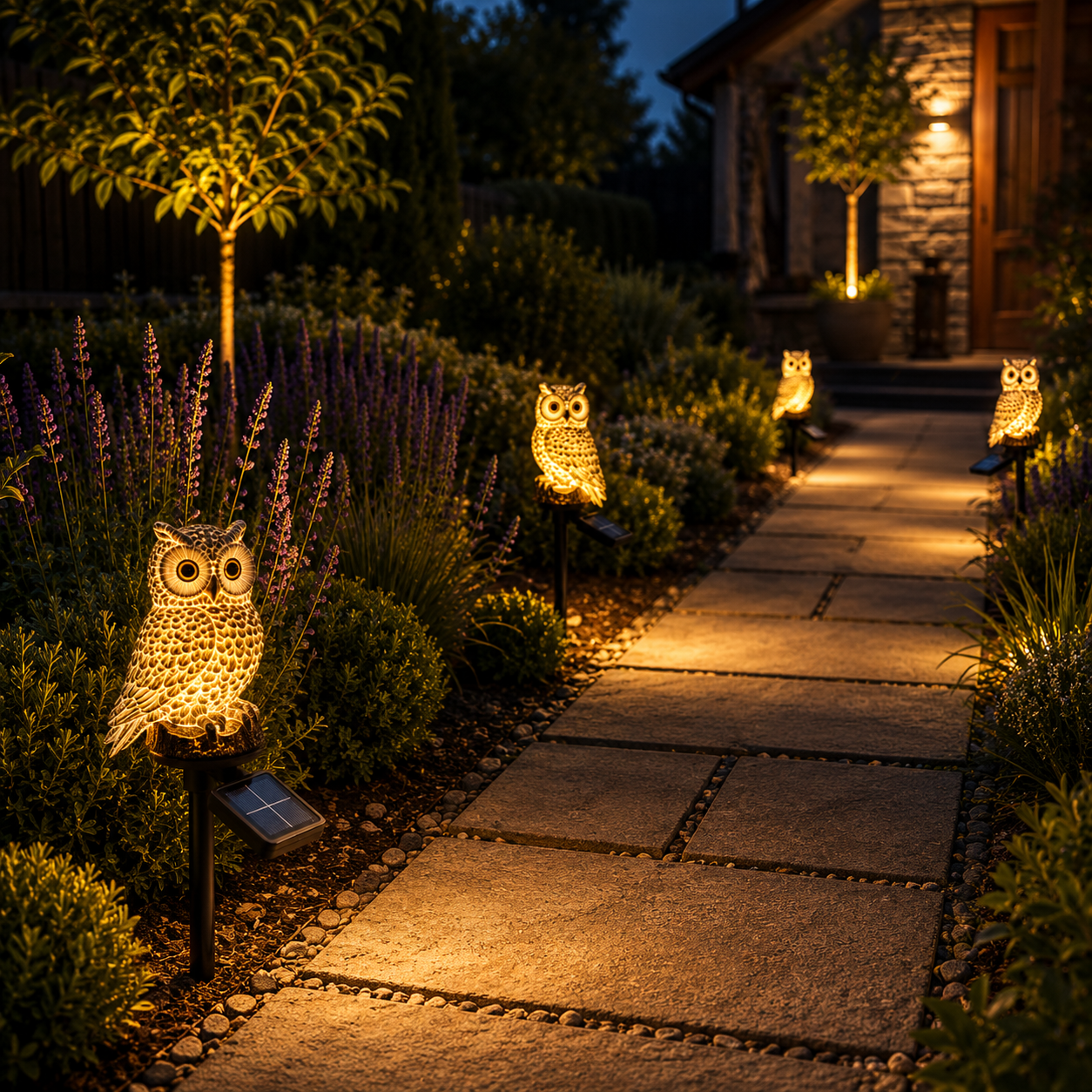 LumiOwl™ — Solarna Sowa Ogrodowa