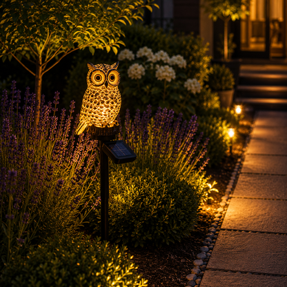 LumiOwl™ — Solarna Sowa Ogrodowa