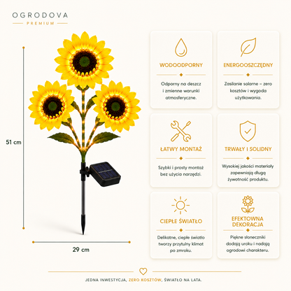 SunFlower™ - Solarny Słonecznik Ogrodowy